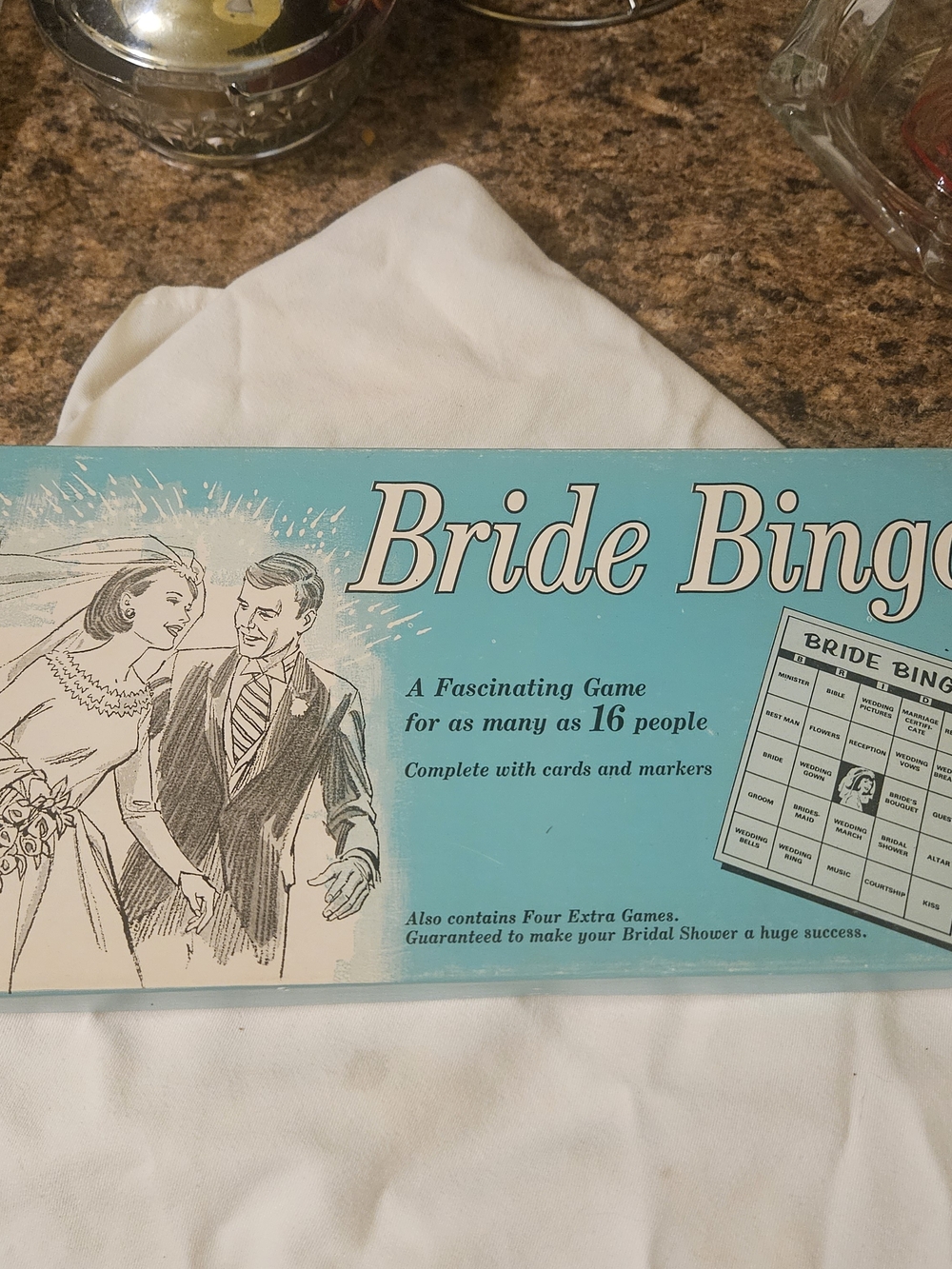 1957 Bride Bingo game produced by the Leister Game Co